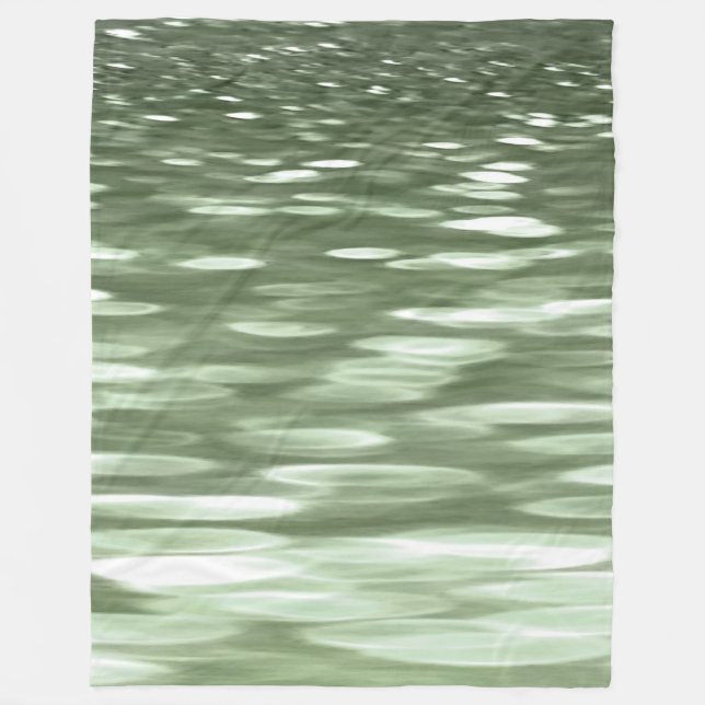 Abstrakte Nummer 3: Olive green verschwur Fleecedecke (Vorderseite)