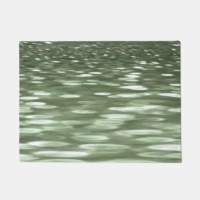 Abstrakte Nummer 3: Olive green verschwur Fußmatte (Vorderseite)