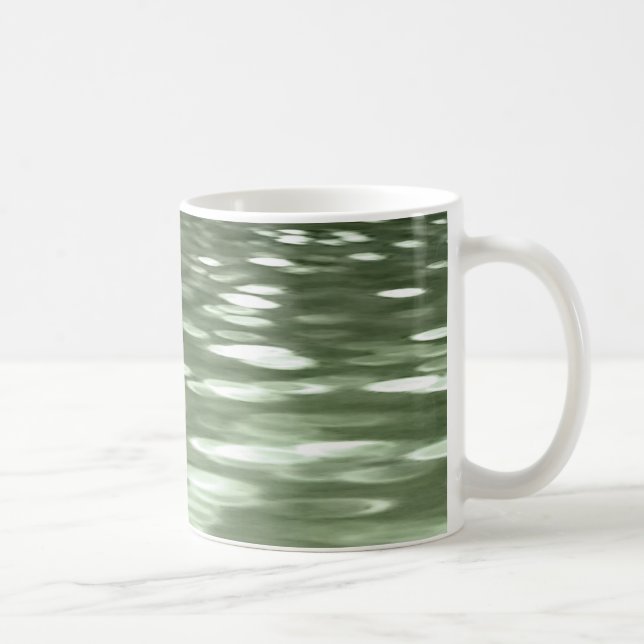 Abstrakte Nummer 3: Olive green verschwur Kaffeetasse (Rechts)