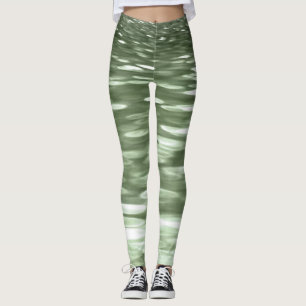Abstrakte Nummer 3: Olive green verschwur Leggings