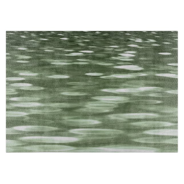 Abstrakte Nummer 3: Olive green verschwur Schneidebrett (Vorderseite)