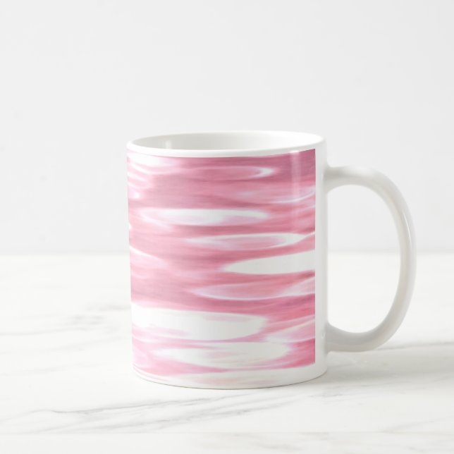 Abstrakte Nummer 3: Pink Shimmer Kaffeetasse (Rechts)