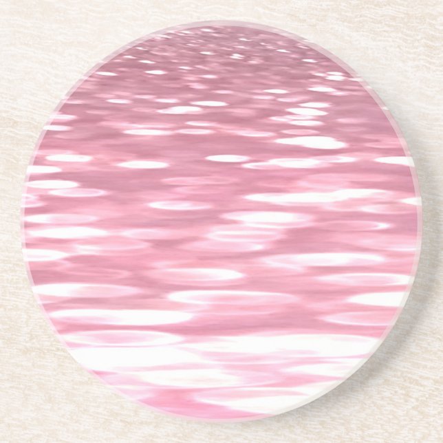 Abstrakte Nummer 3: Pink Shimmer Untersetzer (Vorne)