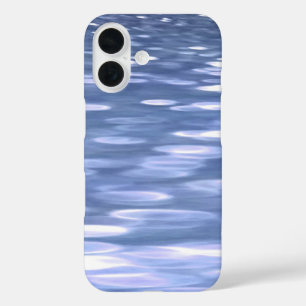 Abstrakte Nummer 3: Pulverblau-Schimmer iPhone 16 Hülle