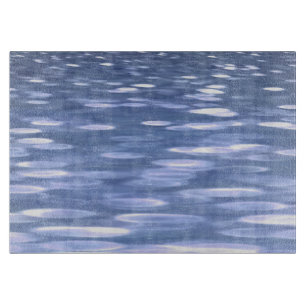 Abstrakte Nummer 3: Pulverblau-Schimmer Schneidebrett
