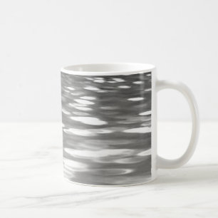 Abstrakte Nummer 3: Silbergrauer Schimmer Kaffeetasse