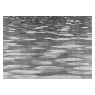 Abstrakte Nummer 3: Silbergrauer Schimmer Schneidebrett