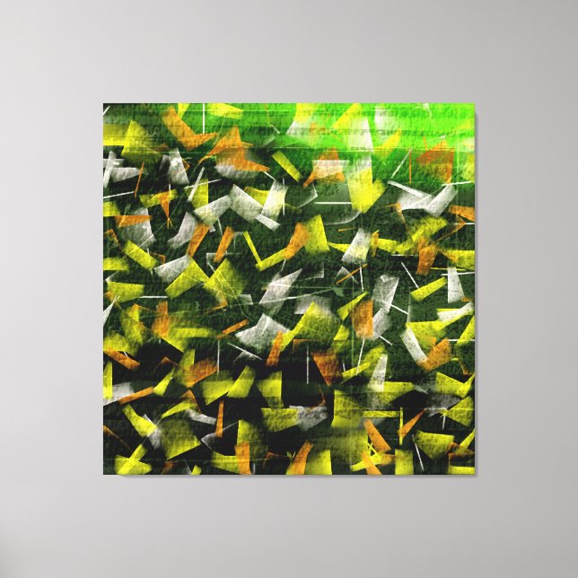 Abstrakte Öl- und Acrylmalerei 2 Leinwanddruck (Vorderseite)