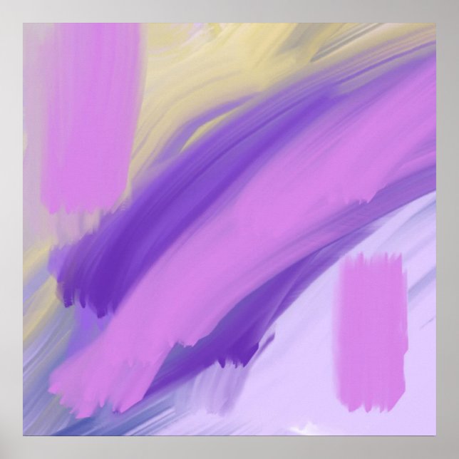 abstrakte Ölfarbe Poster (Vorne)