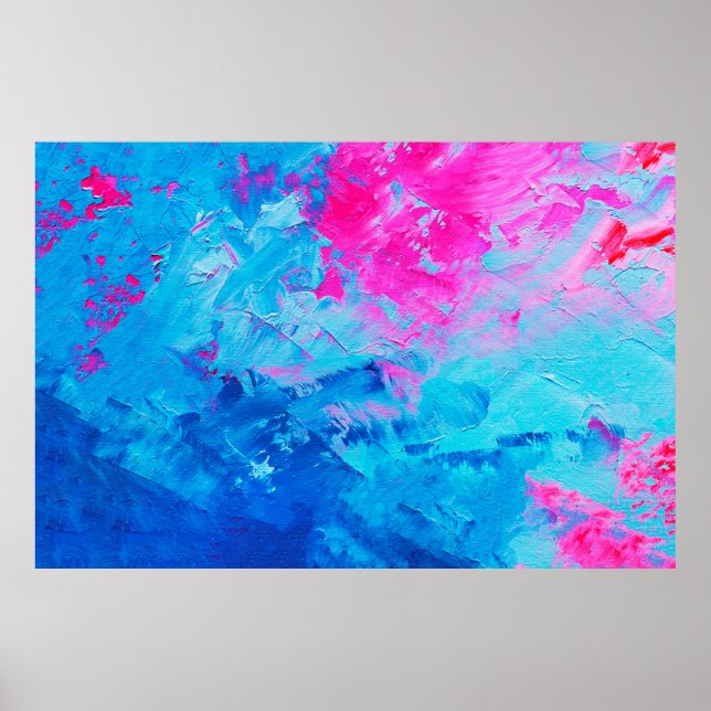 abstrakte Ölfarbe Textur auf Leinwand, Hintergrund Poster (Vorne)