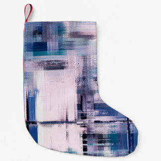 Abstrakte Ölmalerei auf Leinwand, handgezeichnete  Kleiner Weihnachtsstrumpf