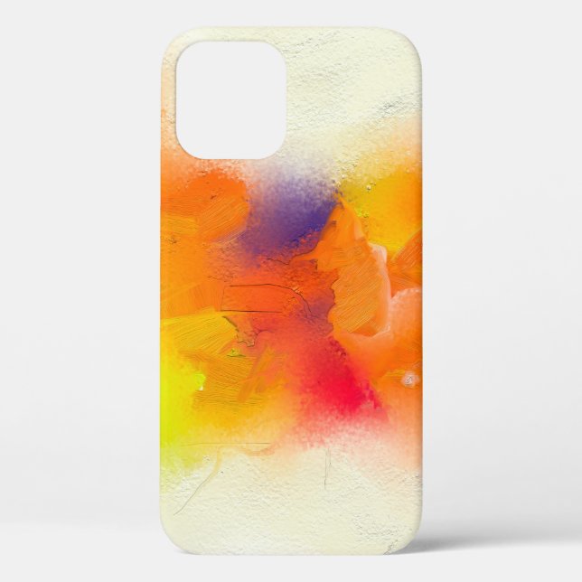Abstrakte Ölmalerei auf Leinwand Textur.  Case-Mate iPhone Hülle (Rückseite)