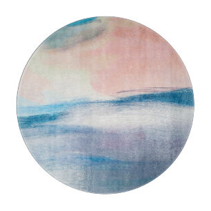 Abstrakte Ölmalerei, Leinwand-Textur. Schneidebrett