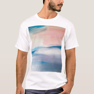 Abstrakte Ölmalerei, Leinwand-Textur. T-Shirt