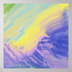 abstrakte Ölmalerei Poster