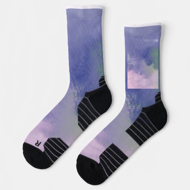 abstrakte Ölmalerei Socken (Links)