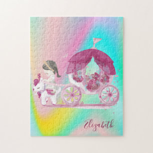 Abstrakte Ombre-Farbige Kutsche Prinzessin