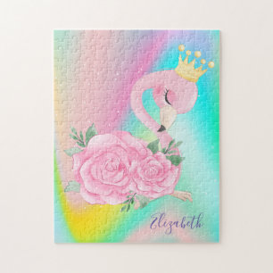 Abstrakte Ombre Farbige Süße Flamingo