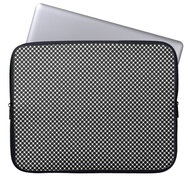 Abstrakte optische Punkte - Notebook-Computer-Sieb Laptopschutzhülle (Vorderseite)