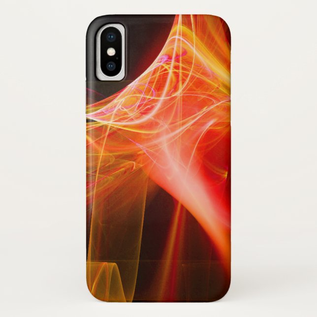 ABSTRAKTE ORANGE-FRAKTAL-WIRBEL Case-Mate iPhone HÜLLE (Rückseite)