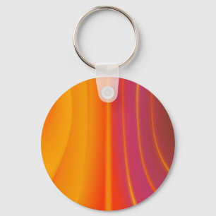 Abstrakte Orange Swirl-Schlüsselkette Schlüsselanhänger