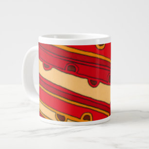 Abstrakte Orangenpaneele Jumbo-Tasse
