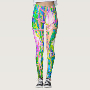 Abstrakte orientalische Lilien in meinem Rubio-Gar Leggings