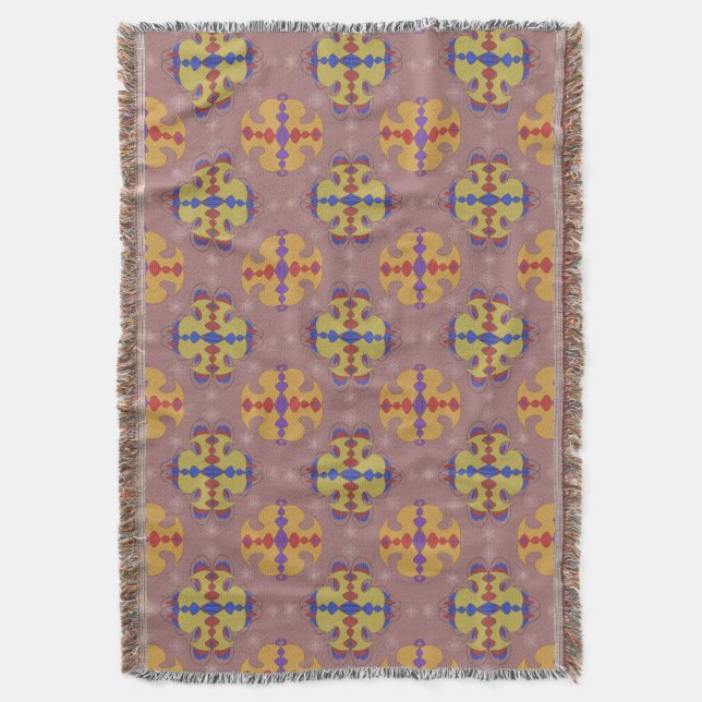 Abstrakte Ornamente Formen Pastellfarben Muster Decke (Vorderseite Vertikal)