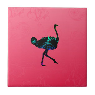 Abstrakte Ostrich Keramik Tile Fliese