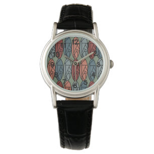 Abstrakte Ovalen Armbanduhr