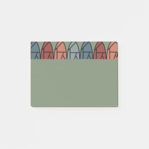Abstrakte Ovalen Post-it Klebezettel