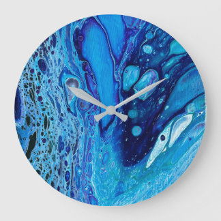 Abstrakte ozeanische Wanduhr