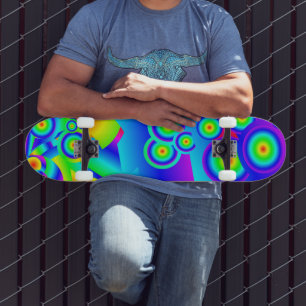 Abstrakte Ozeanwellen Skateboard
