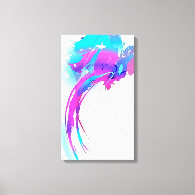 Abstrakte Paint Spritzer Lilac Breastwalze Leinwanddruck (Vorderseite)