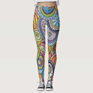 Abstrakte Paisleys Muster Leggings