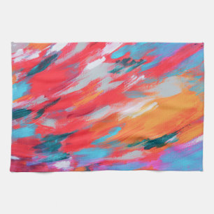 Abstrakte Palette Akrylarmatur geschirrtuch