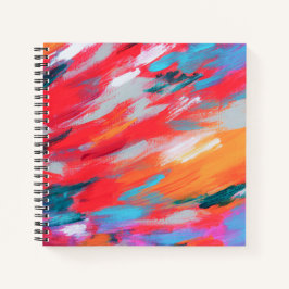 Abstrakte Palette Akrylarmatur | Notizbuch