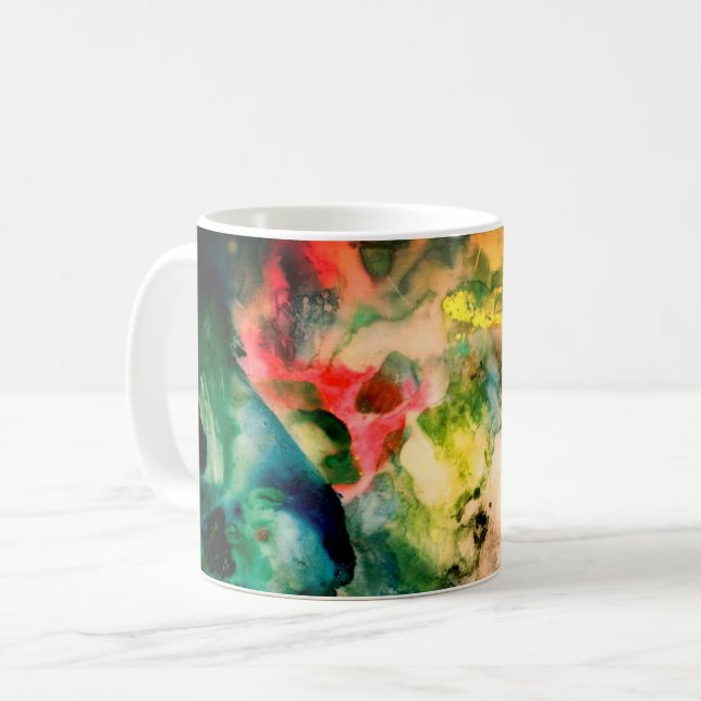 Abstrakte Palette Kaffeetasse (Vorderseite Links)