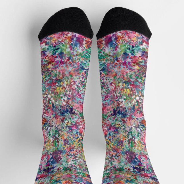 Abstrakte Party Socken (Oben)