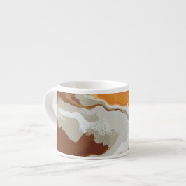 Abstrakte Pastel Paint Fox Schwanz Edition Kaffeez Espressotasse
