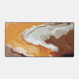 Abstrakte Pastell Paint Fox Schwanz Edition Schreibtischunterlage