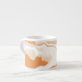 Abstrakte Pastell Paint Ginger Foam Edition Kaffee Espressotasse