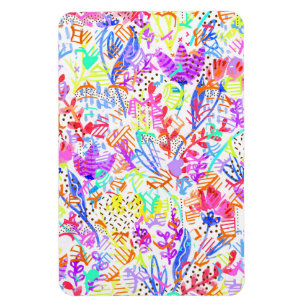 Abstrakte Pastellblumen Magnet