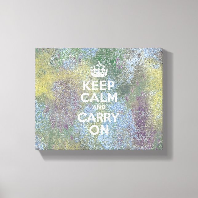 Abstrakte Pastelle Behielt Ruhe Leinwanddruck (Vorderseite)