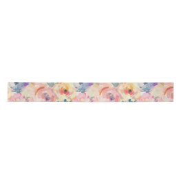 Abstrakte Pastellfarben Blume Blumenmuster Satinband