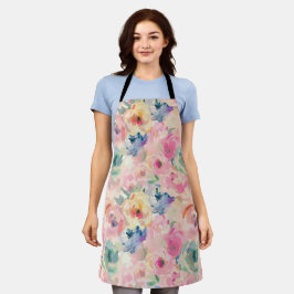 Abstrakte Pastellfarben Blume Blumenmuster Schürze