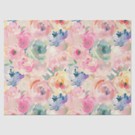 Abstrakte Pastellfarben Blume Blumenmuster Seidenpapier