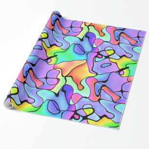 Abstrakte Pastellfarben Geschenkpapier