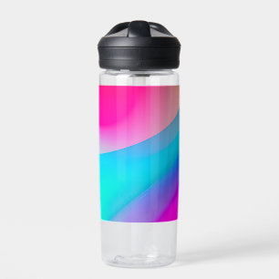 Abstrakte Pastellfarben in Rosa Trinkflasche