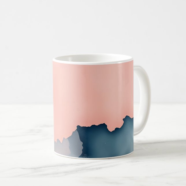 Abstrakte Pastellfarben Kaffeetasse (VorderseiteRechts)